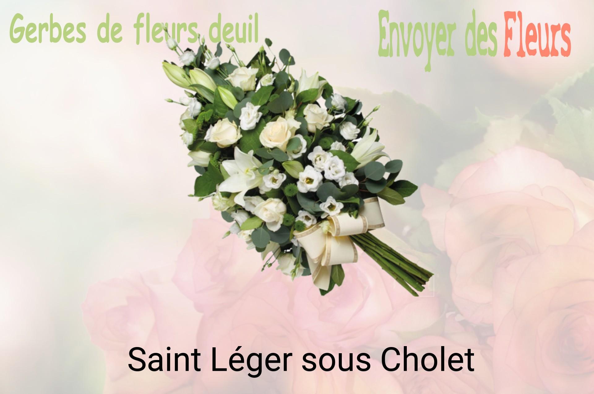 Gerbe de fleurs de deuil livrée à Saint-Léger-sous-Cholet